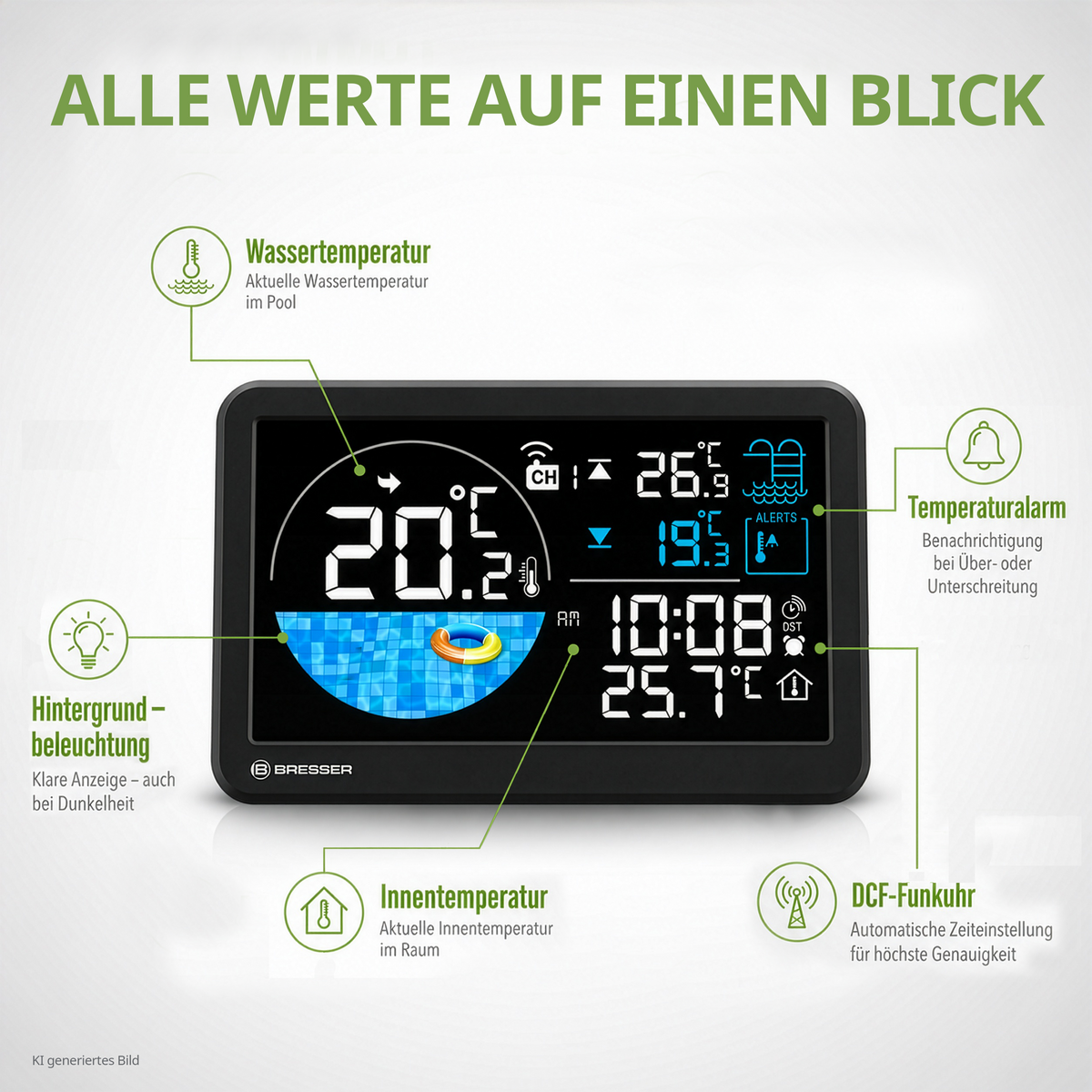 BRESSER Funk-Poolthermometer