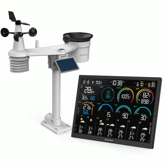 BRESSER 4CAST 18,5"-WLAN-Wetterstation mit 8-in-1-Sensor