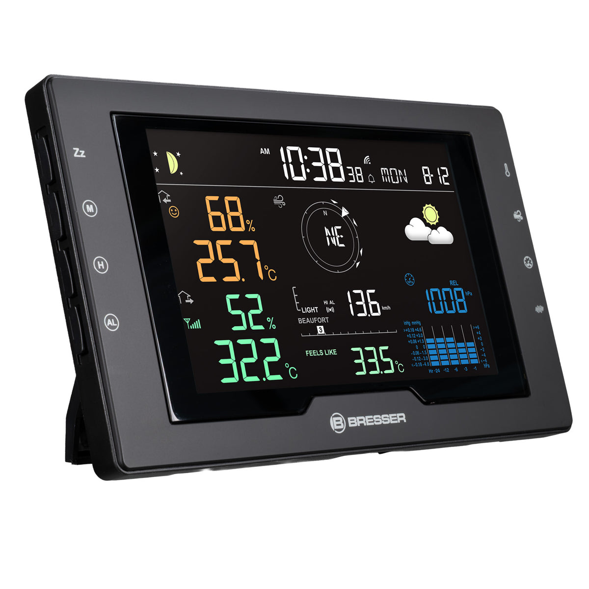 BRESSER Azores Profi-Wetterstation mit 5-in-1-Außensensor