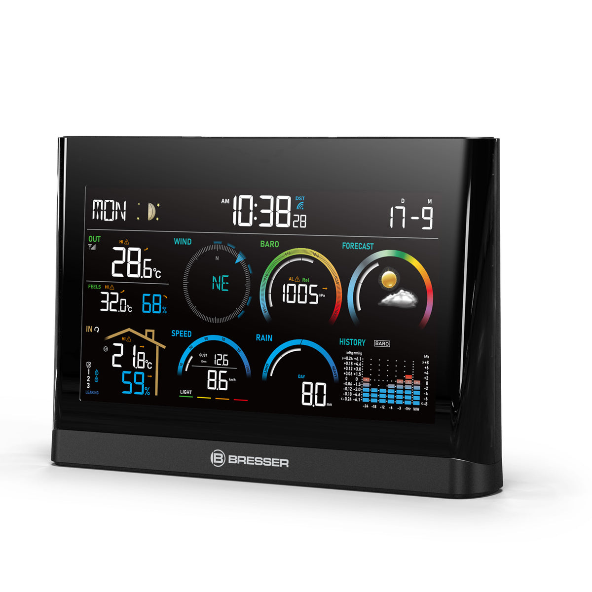 BRESSER Premium Komfort 5-in-1-Profi-Wetterstation
