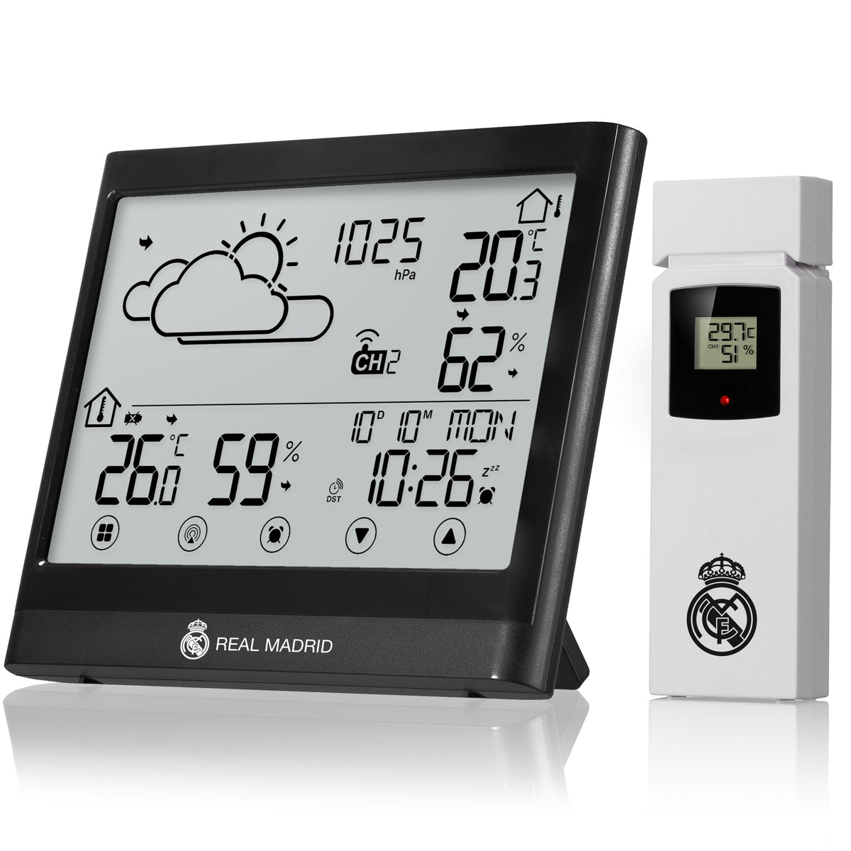 Real Madrid Wetterstation mit Trendanzeige