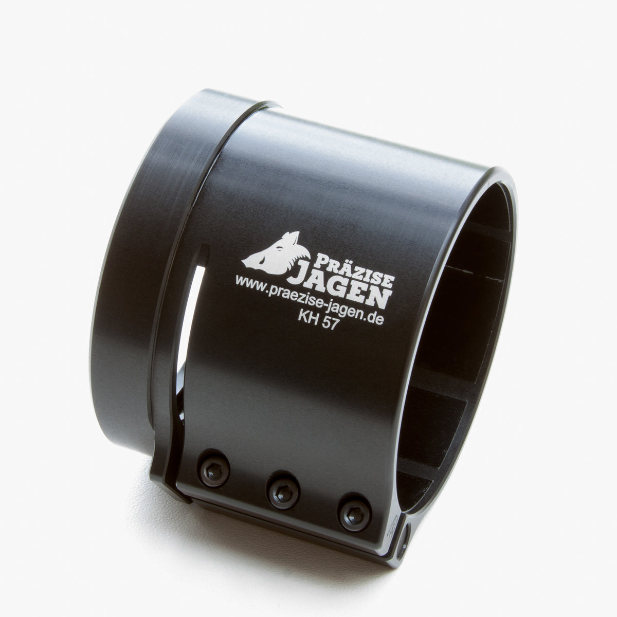 Präzise Jagen Klemmhülse 57 mm zur Anbringung eines Vorsatzgeräts an ein Zielfernrohr