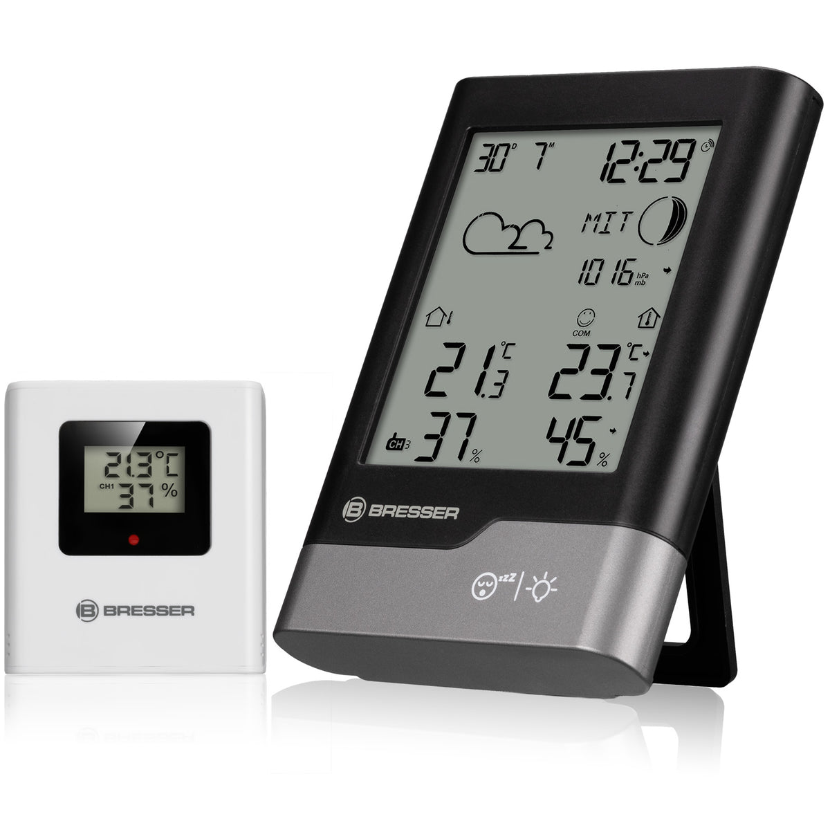 BRESSER Funkwetterstation schwarz/grau
