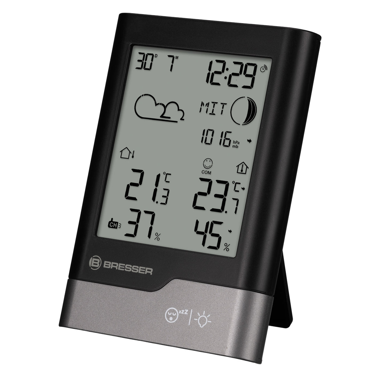BRESSER Funkwetterstation schwarz/grau