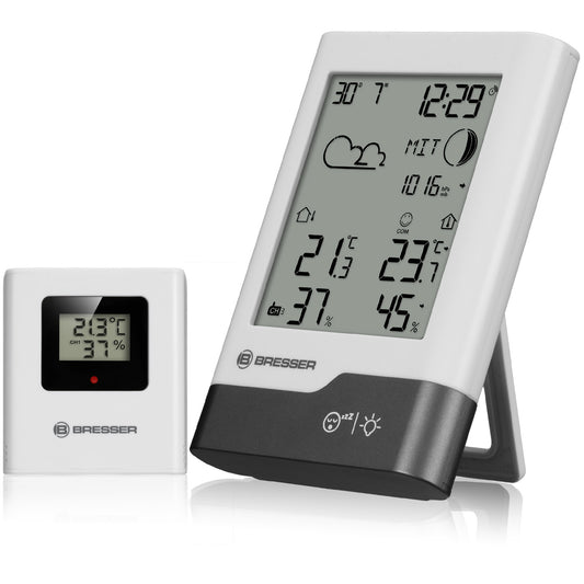 BRESSER Funkwetterstation weiß/grau