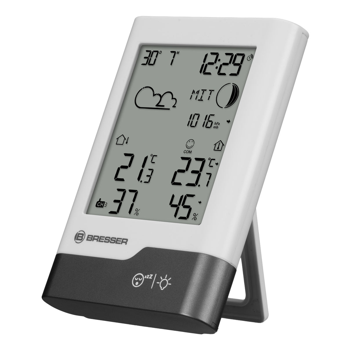 BRESSER Funkwetterstation weiß/grau