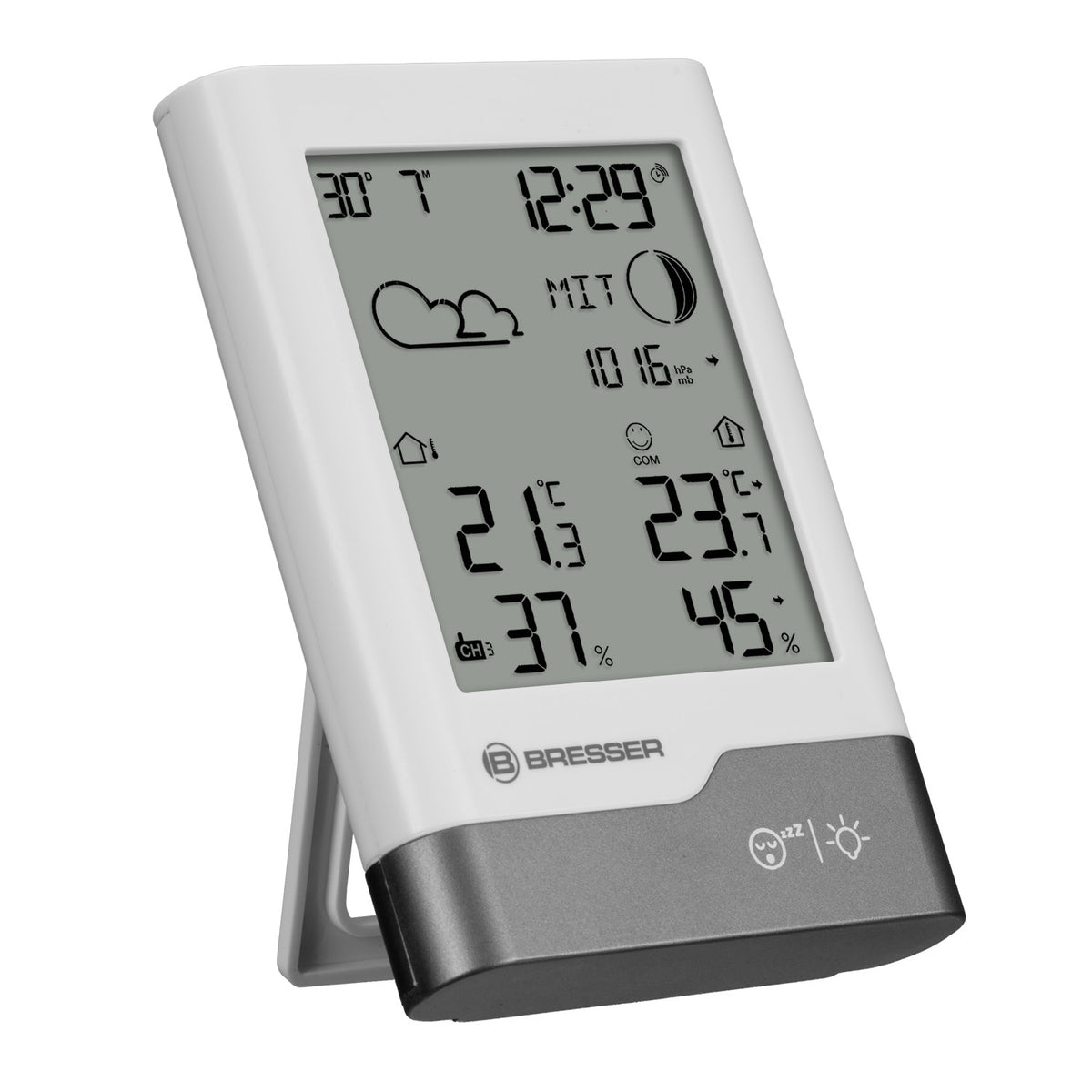 BRESSER Funkwetterstation weiß/grau