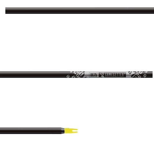 EASTON Pfeilschaft Aluminium XX75 Gamegetter Black
