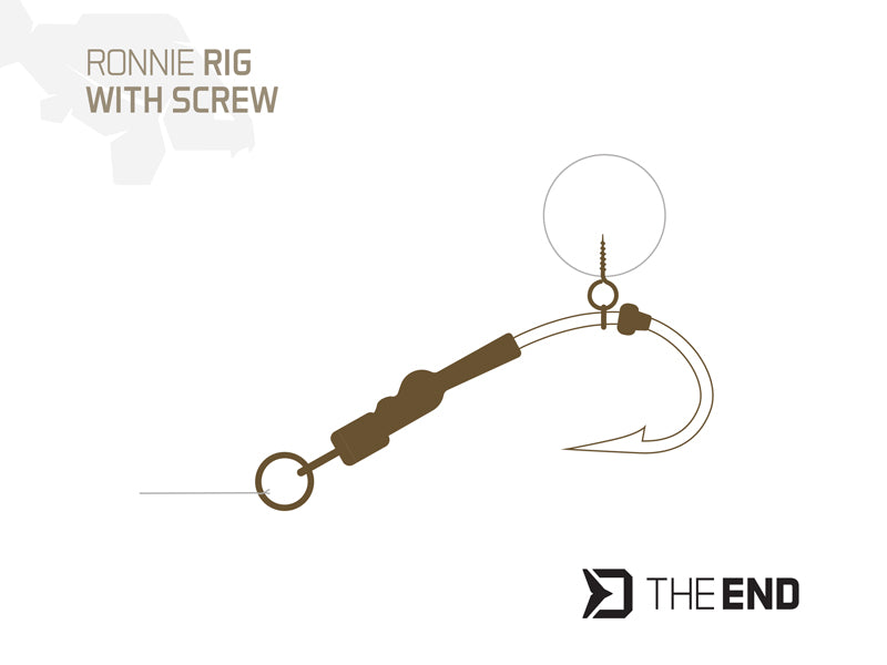 Montage THE END Ronnie Rig mit Bohrer /4 Stück