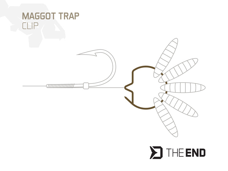 Delphin TheEND Maggot Trap Wurm-Clip / 15 Stück