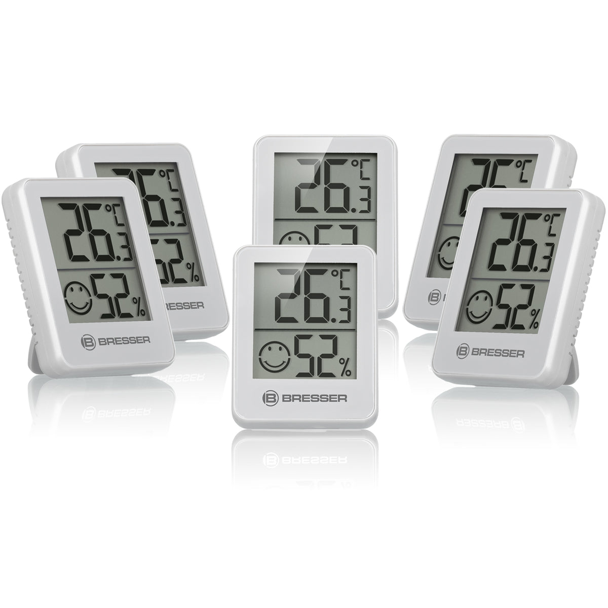 BRESSER ClimaTemp Thermo-Hygrometer 6er-Set