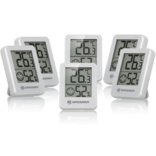 BRESSER ClimaTemp Thermo-Hygrometer 6er-Set