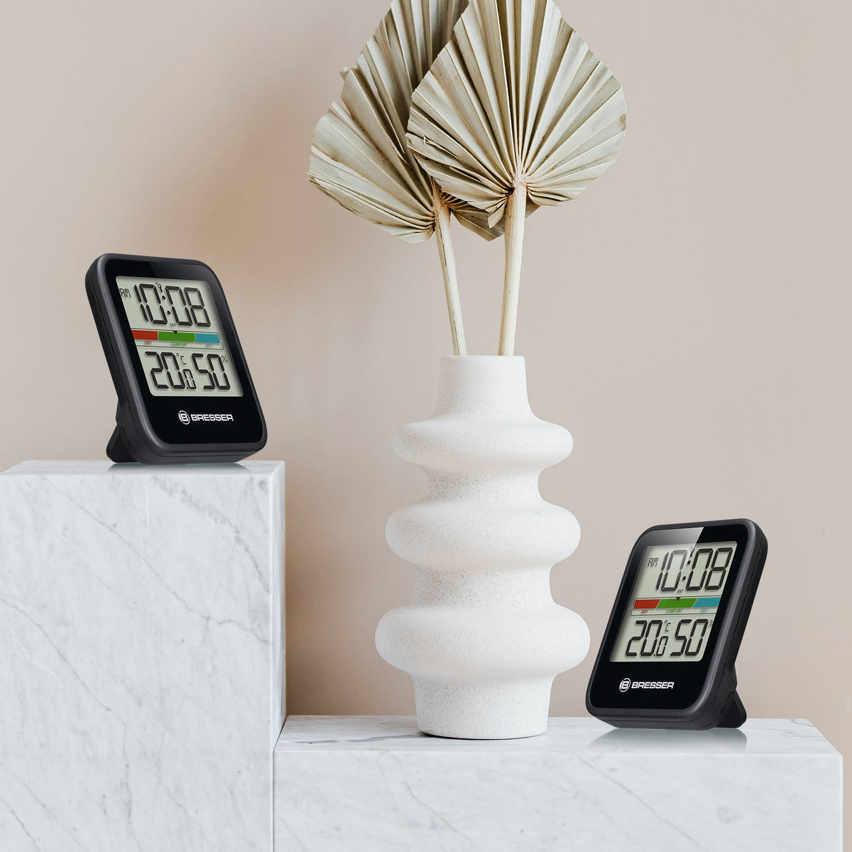 BRESSER Climate Monitor Thermo-Hygrometer DCF 3er-Set