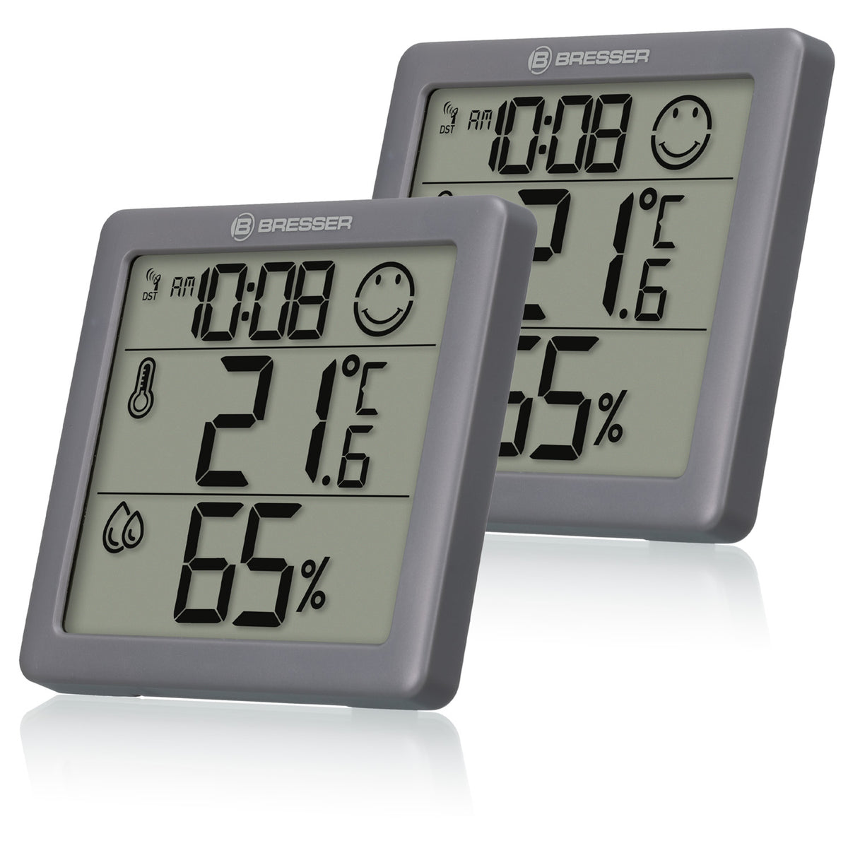 BRESSER Climate Smile Thermo-Hygrometer 2er-Set