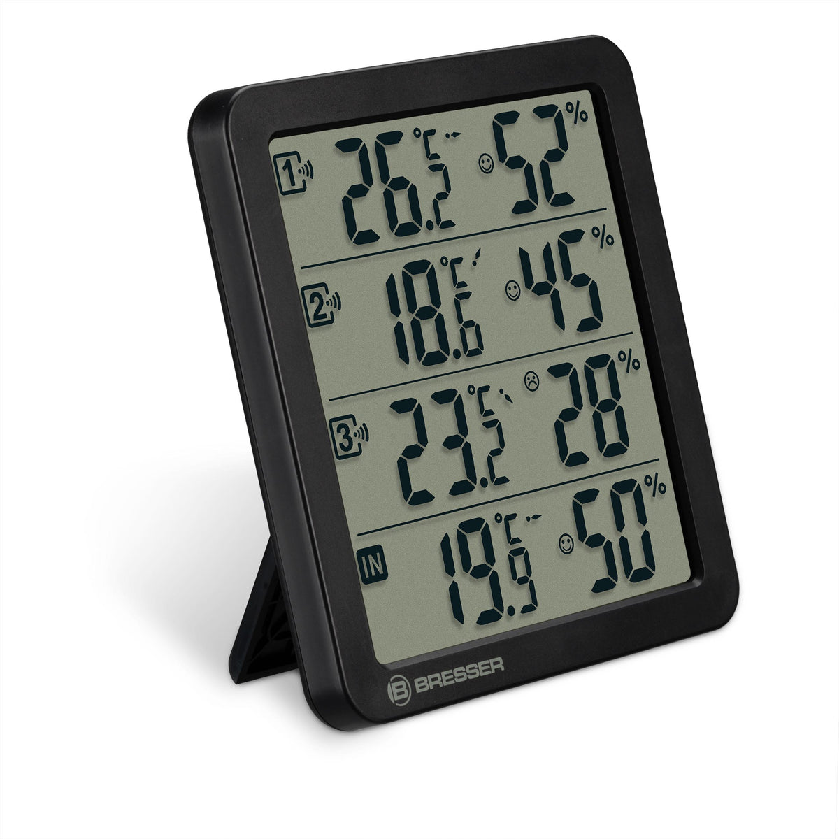 BRESSER Quadro NV Thermo-Hygrometer schwarz (7000029)