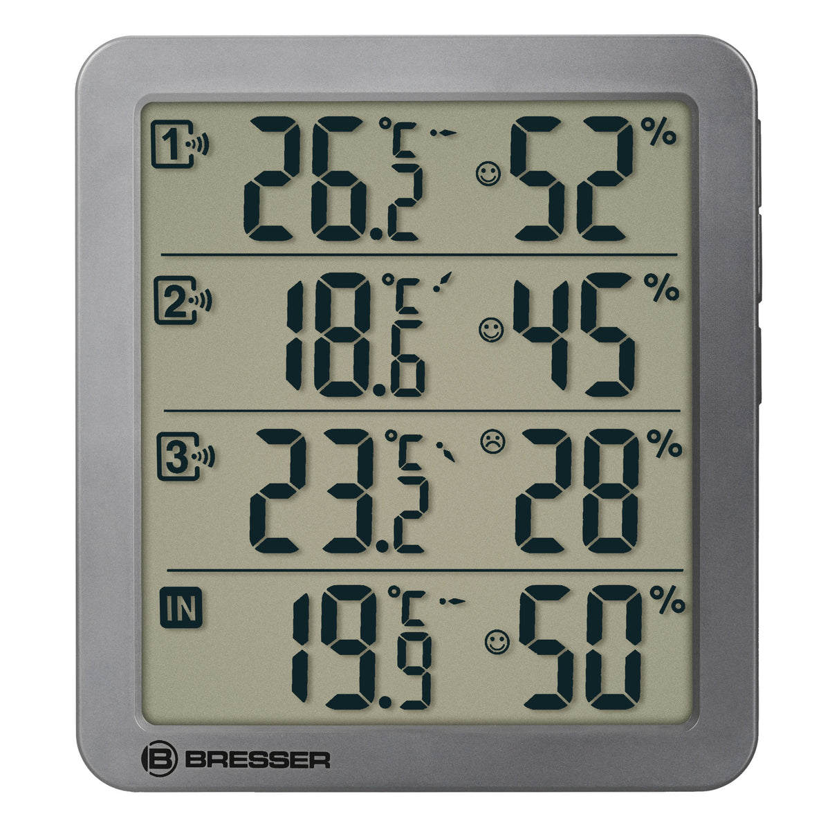 BRESSER Quadro NV Thermo-Hygrometer grau