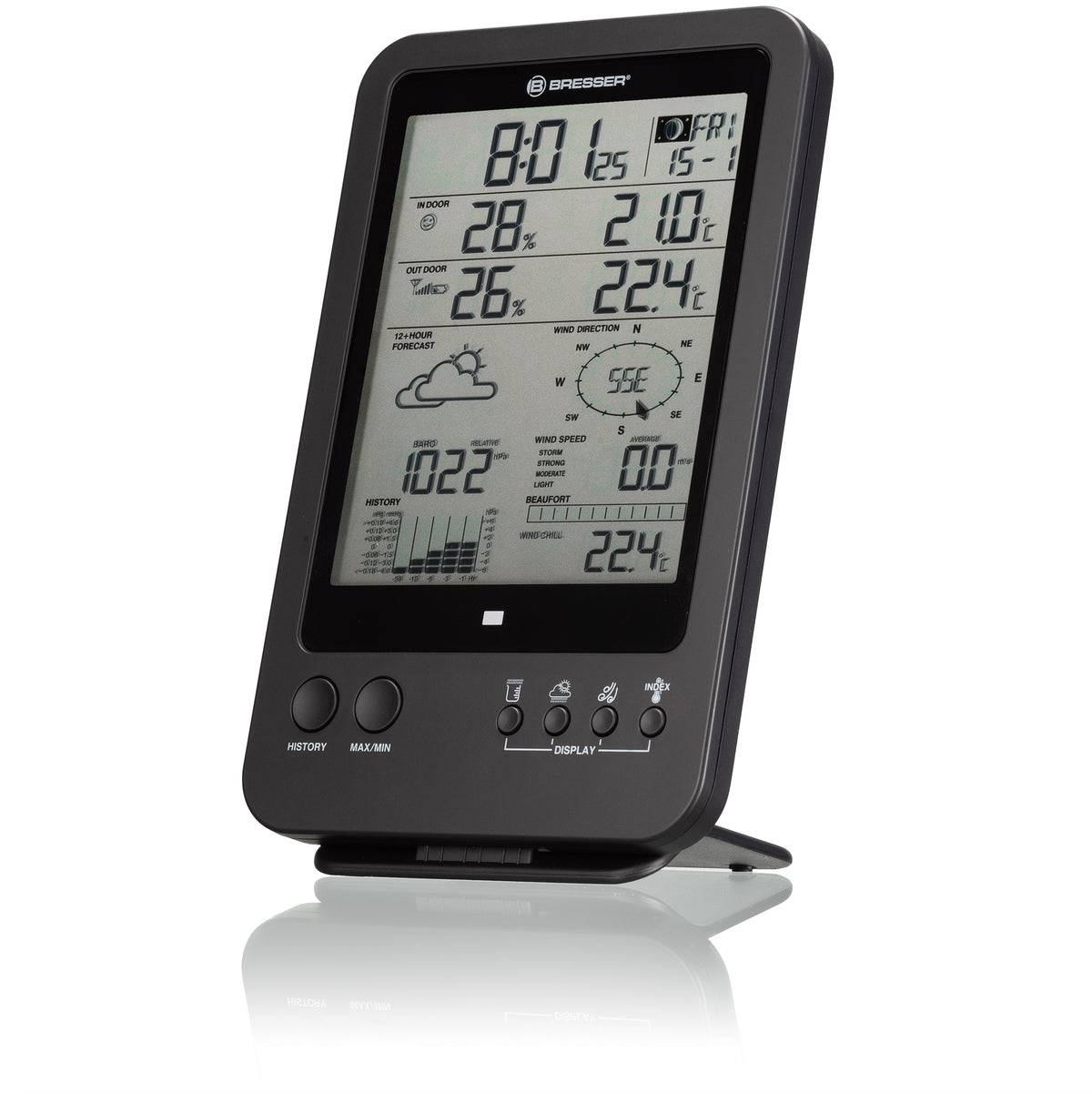 BRESSER 5-in-1-Wetterstation, schwarz
