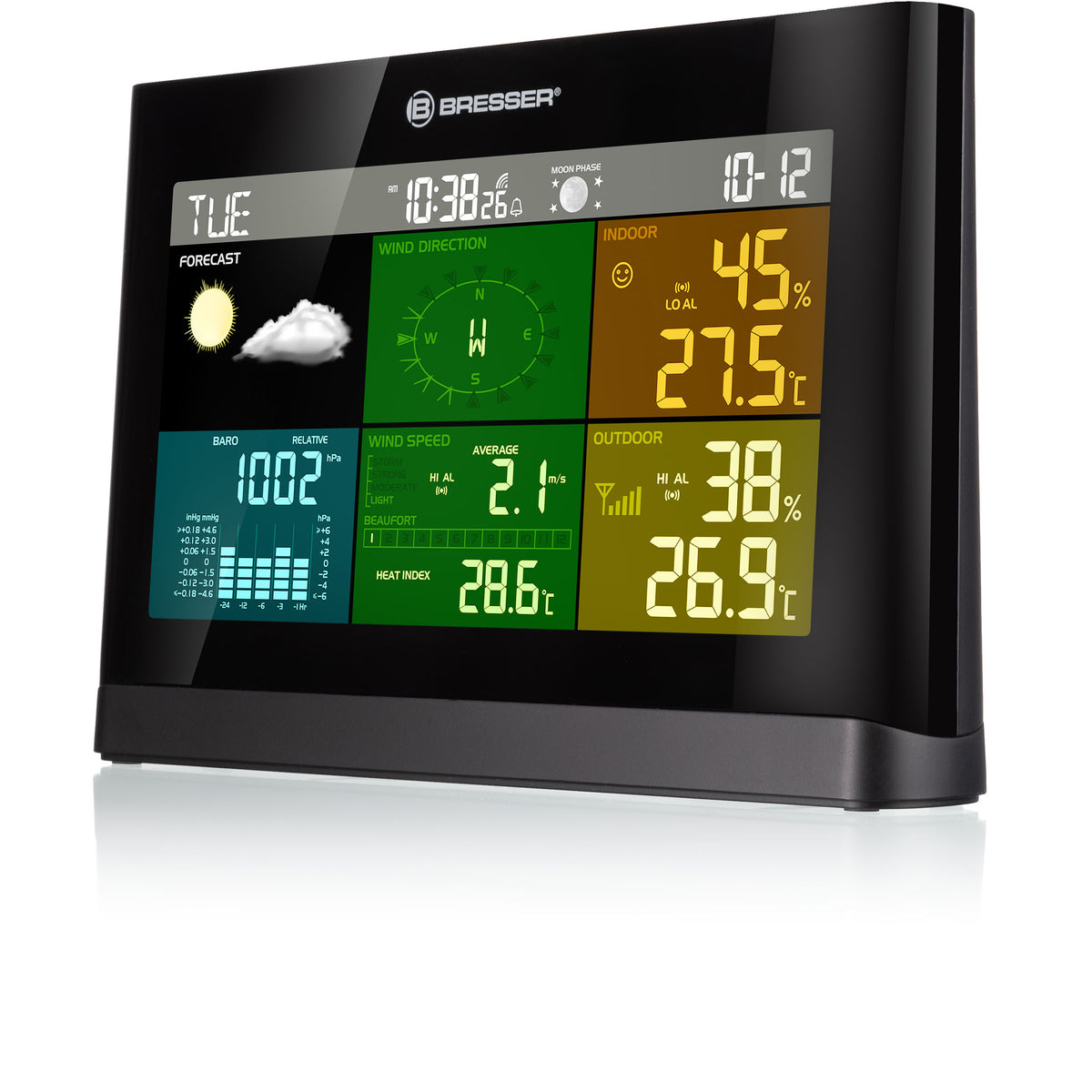 BRESSER 5-in-1 Comfort Wetterstation mit Farbdisplay