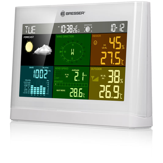 BRESSER zusätzliche / Ersatz-Basisstation für 5-in-1 Comfort Wetterstation 7002550GYE000 weiß