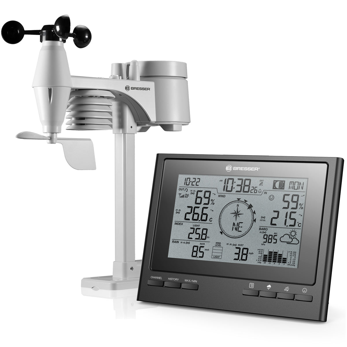 BRESSER 7-in-1 Exclusive ClimateScout Funk-Wetterstation