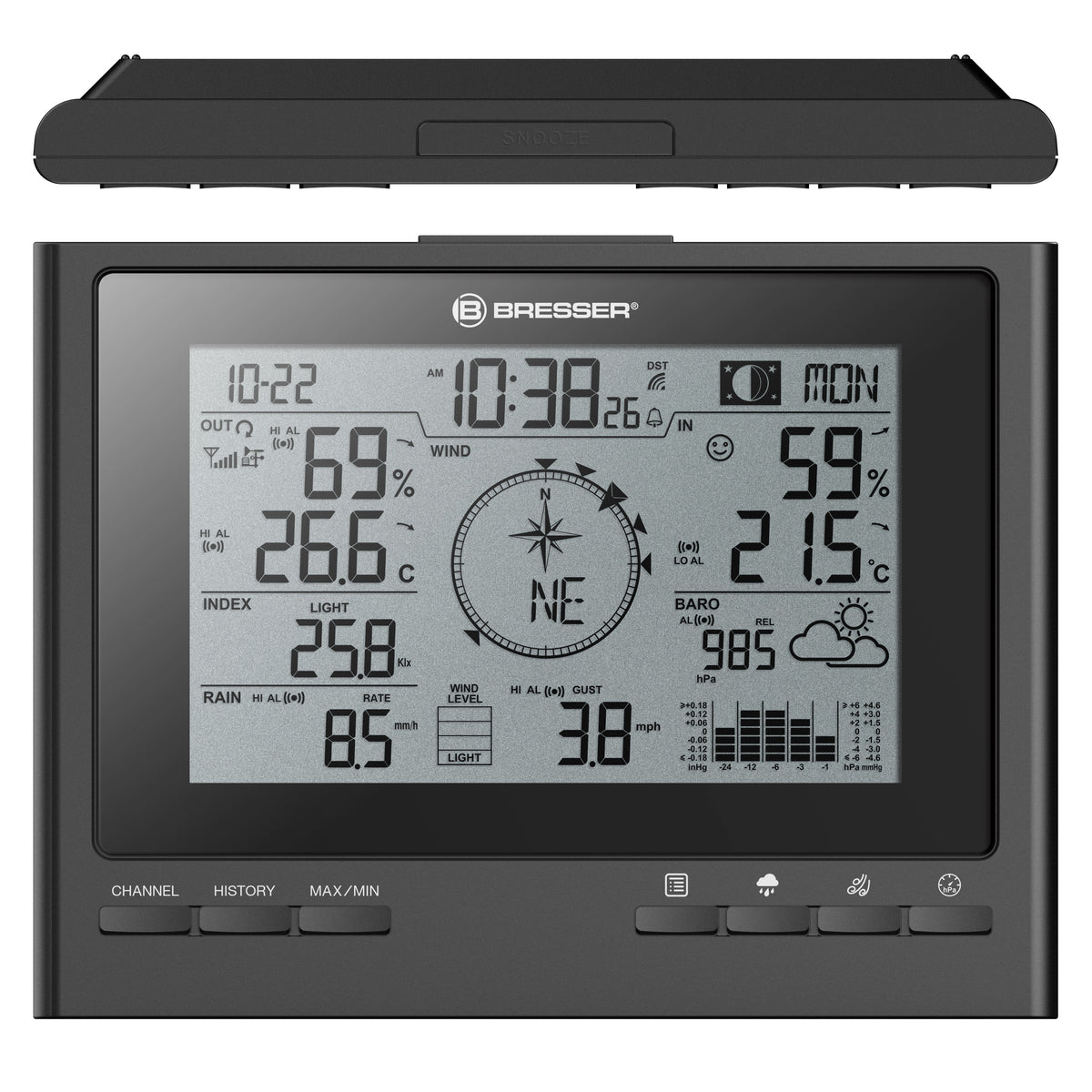 BRESSER 7-in-1 Exclusive ClimateScout Funk-Wetterstation