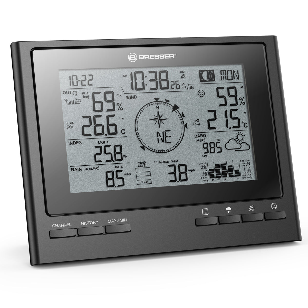 BRESSER 7-in-1 Exclusive ClimateScout Funk-Wetterstation