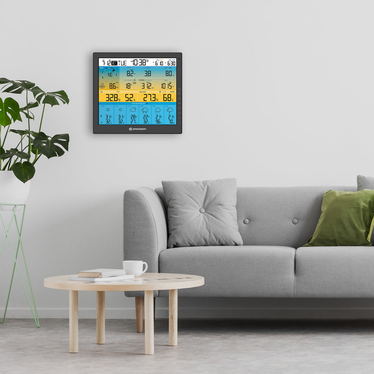 BRESSER 7-in-1-WLAN-Wetterstation 4CAST mit 6-Tage-Vorhersage