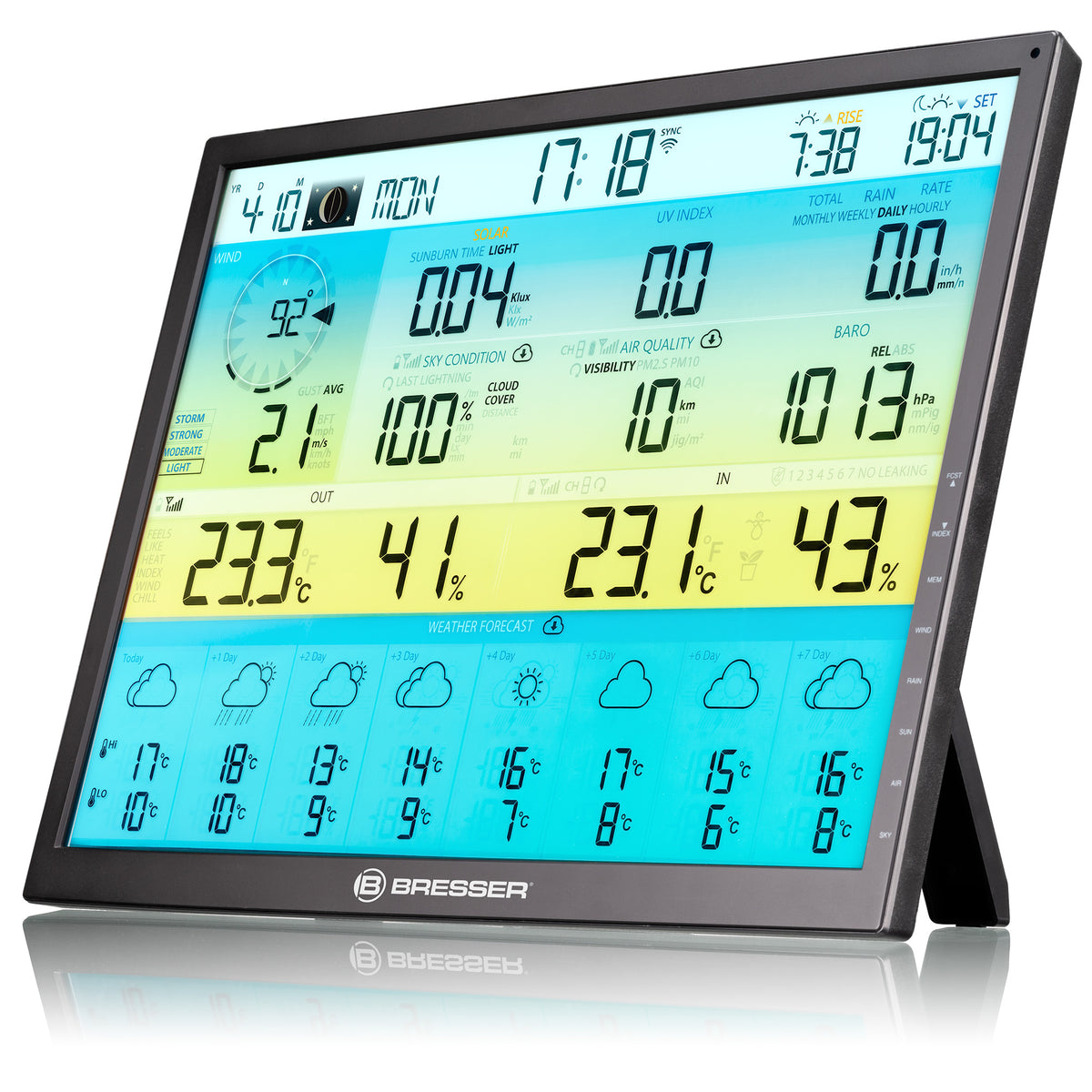 BRESSER 8-Tage 4CAST XL WLAN-Wetterstation 7-in-1 solar