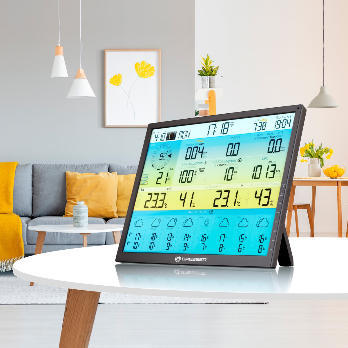 BRESSER 8-Tage 4CAST XL WLAN-Wetterstation 7-in-1 solar