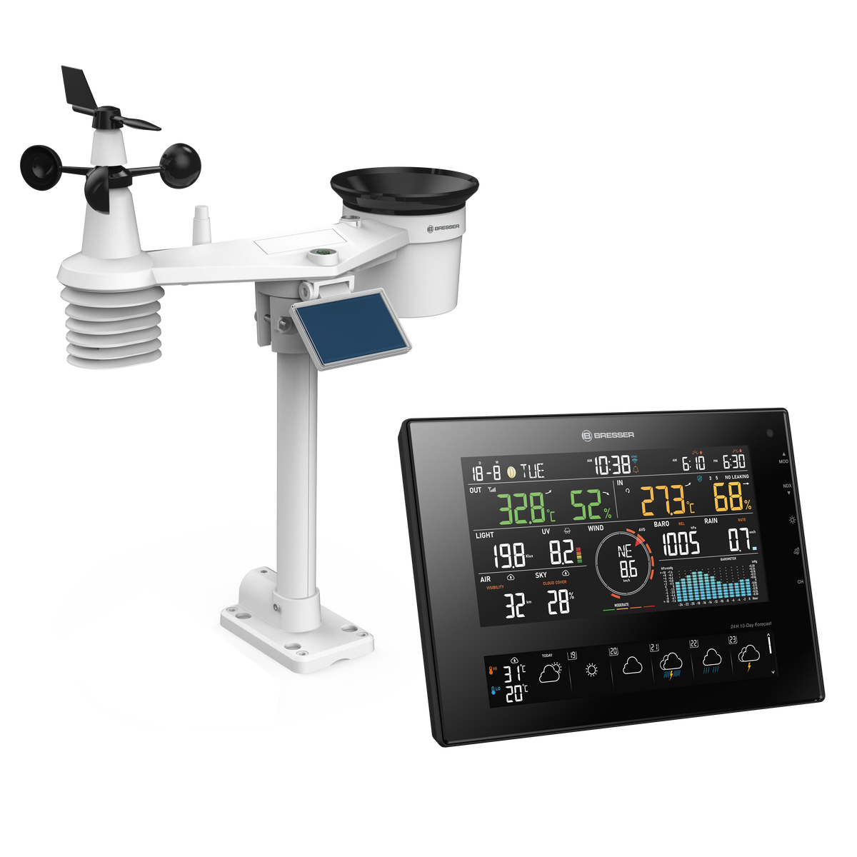 BRESSER 11-Tage 4CAST CV WLAN-Wetterstation 7-in-1
