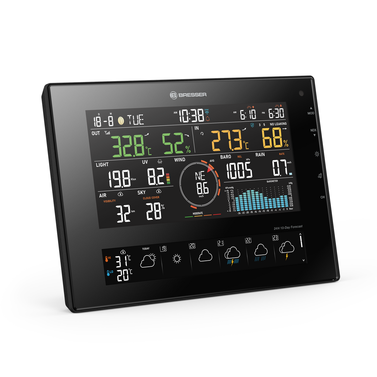 BRESSER 11-Tage 4CAST CV WLAN-Wetterstation 7-in-1
