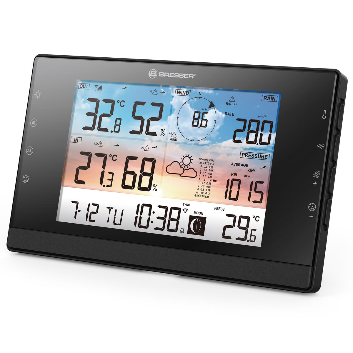 BRESSER zusätzliche / Ersatz-Basisstation für 7003350 WLAN-Wetterstation WSC