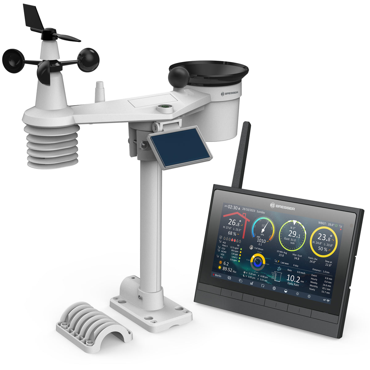 BRESSER 9-in-1 MeteoChamp HD WLAN Wetterstation