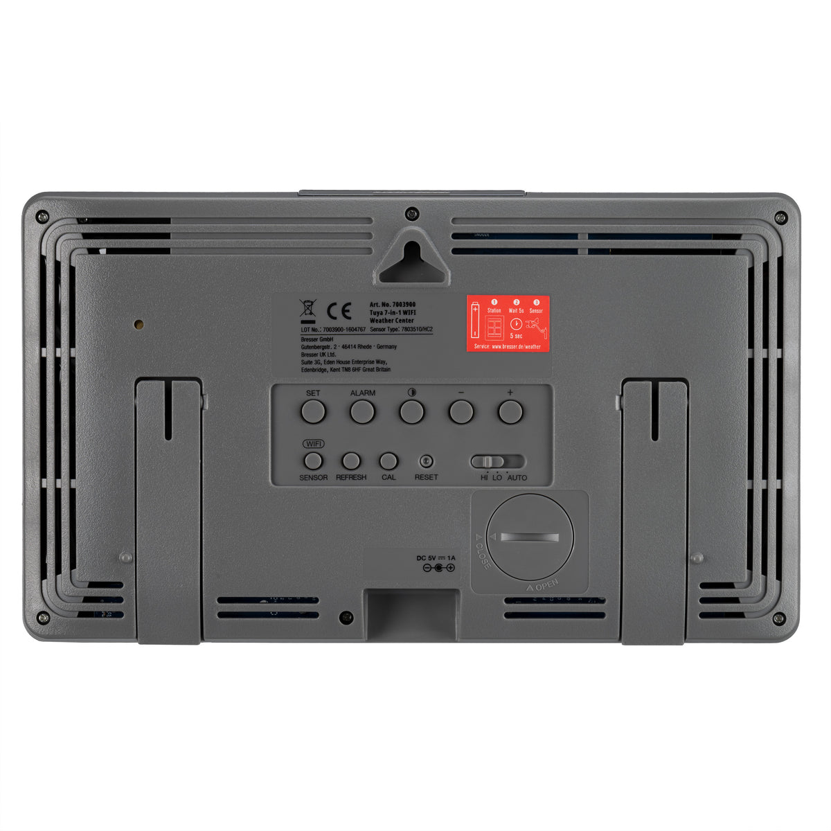 BRESSER Smarte Tuya Profi-Wetterstation mit 7-in-1-Sensor