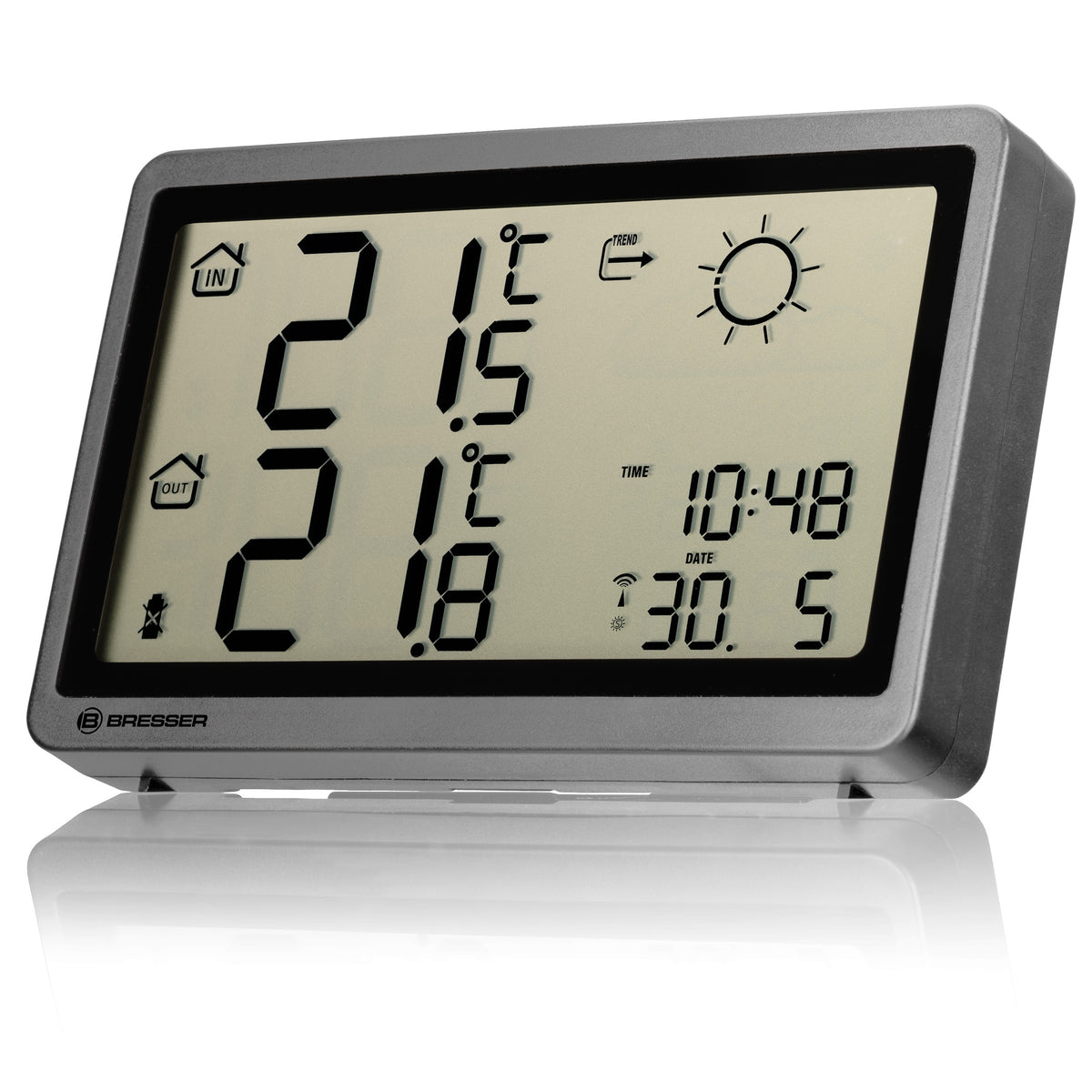 BRESSER Funkwetterstation MeteoTemp HZ anthrazit