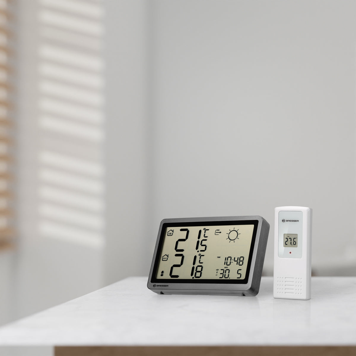 BRESSER Funkwetterstation MeteoTemp HZ anthrazit