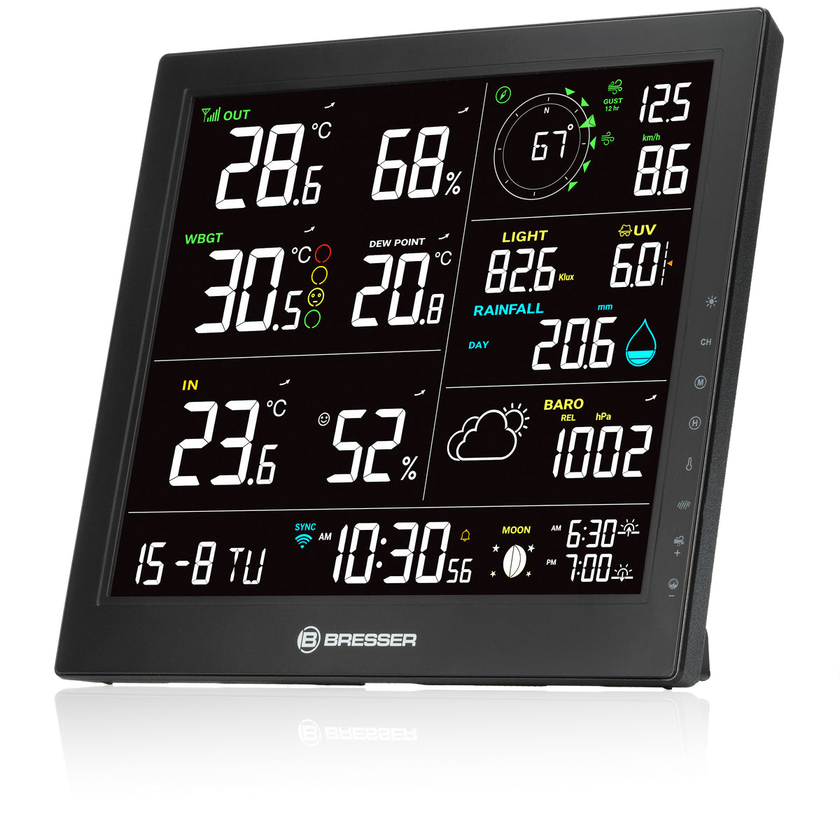 BRESSER 8-in-1 MeteoTemp JW WLAN-Wetterstation