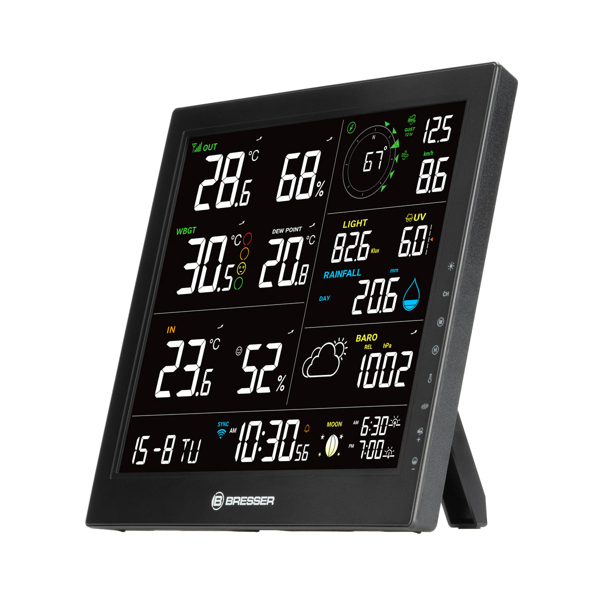BRESSER 8-in-1 MeteoTemp JW WLAN-Wetterstation
