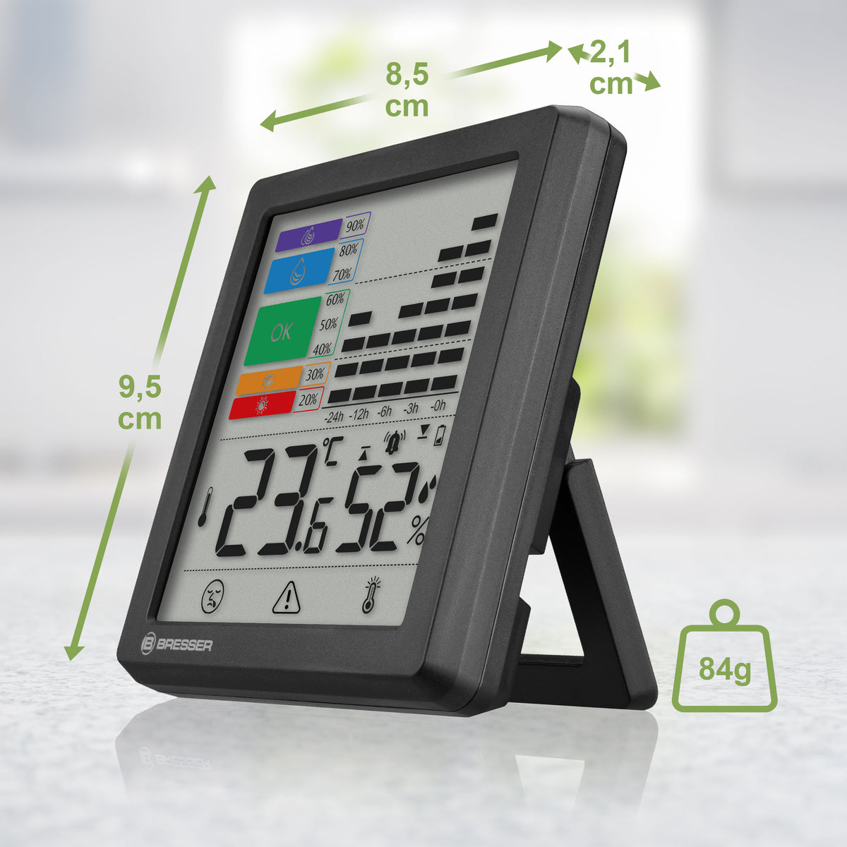 BRESSER Thermo-Hygrometer mit Schimmelalarm