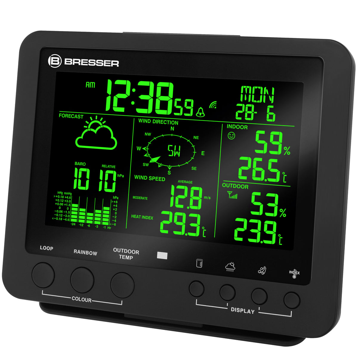 BRESSER zusätzliche / Ersatz-Basisstation für 7002520CM3000 Farb-Wetterstation