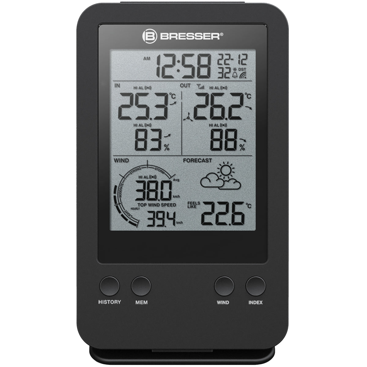 BRESSER zusätzliche / Ersatz-Basisstation für 7002531 Profi-Windmesser