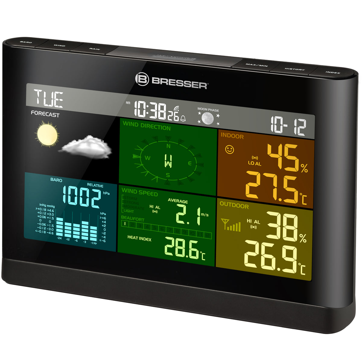 BRESSER zusätzliche / Ersatz-Basisstation für 7002550CM3000 Comfort Wetterstation