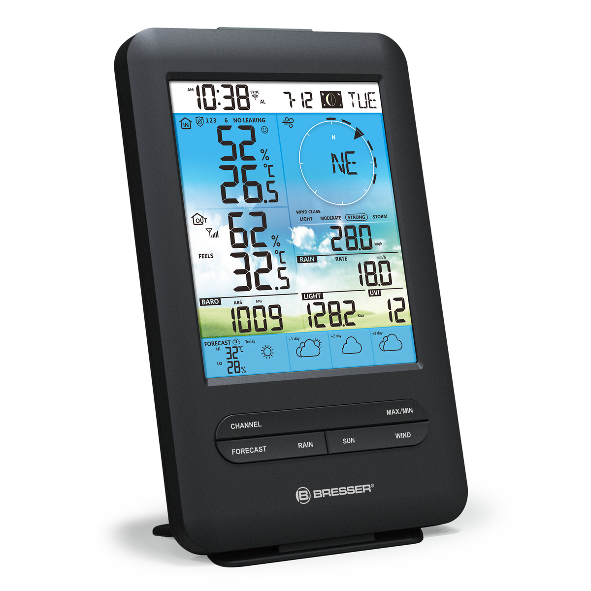 BRESSER zusätzliche / Ersatz-Basisstation für 7003200 4-Tage 4CAST WLAN-Wetterstation