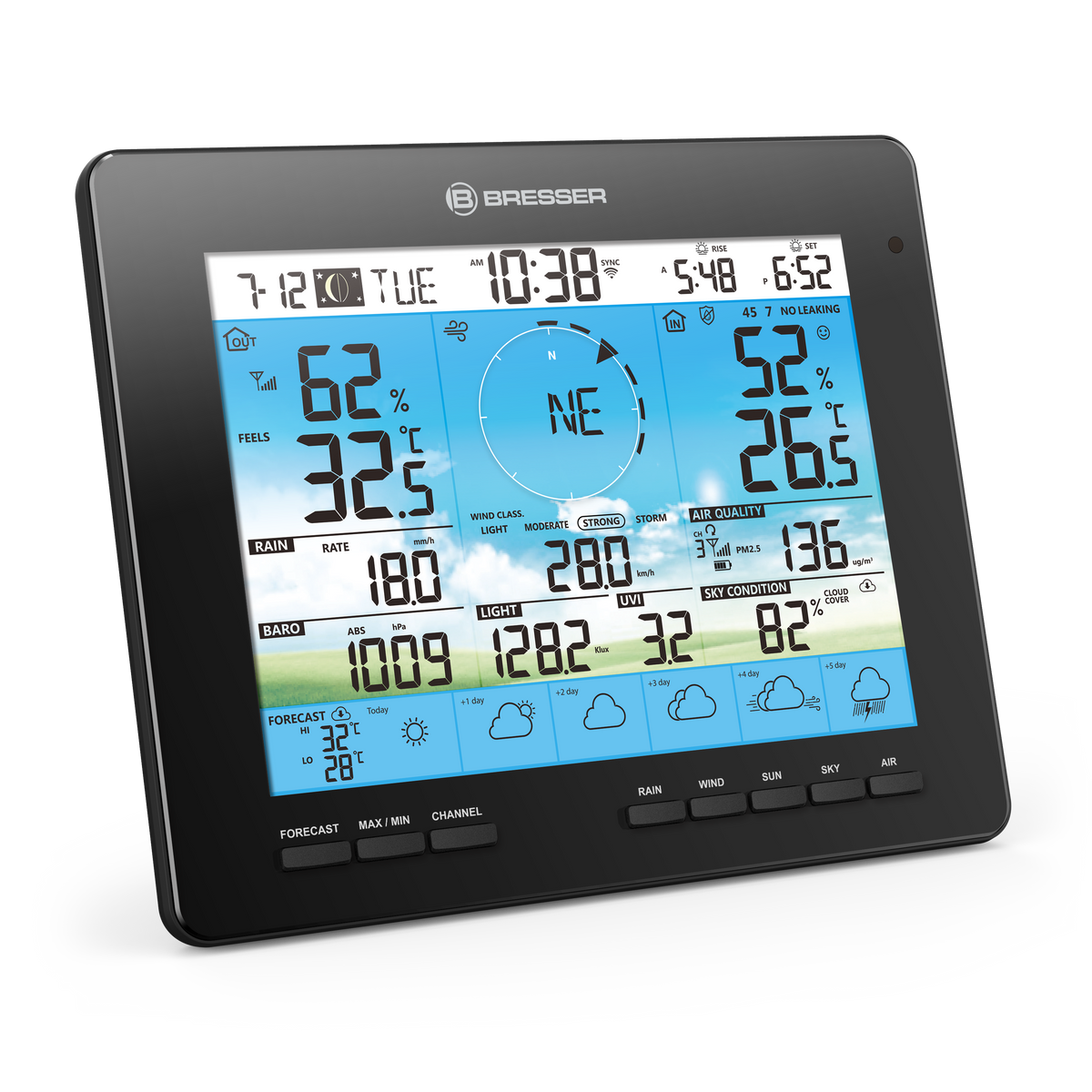 BRESSER zusätzliche / Ersatz-Basisstation für 7003210 6-Tage 4CAST Wetterstation