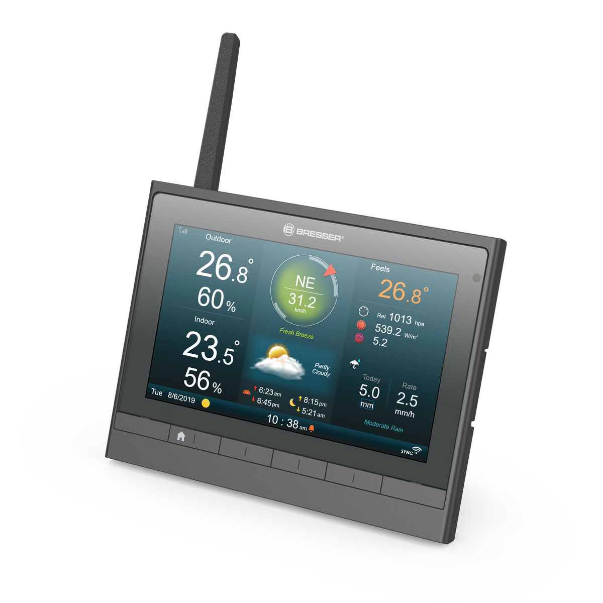 BRESSER zusätzliche / Ersatz-Basisstation für 7003510 MeteoChamp Wetterstation