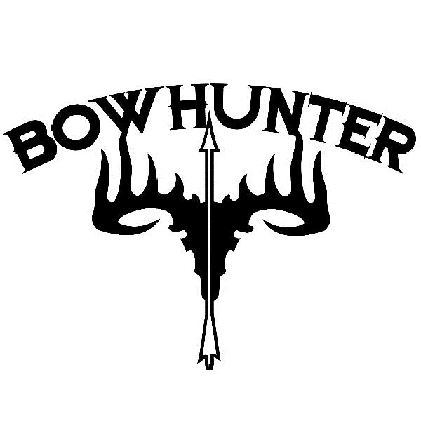 VISTA Aufkleber Kontrastaufkleber "bowhunter skull"