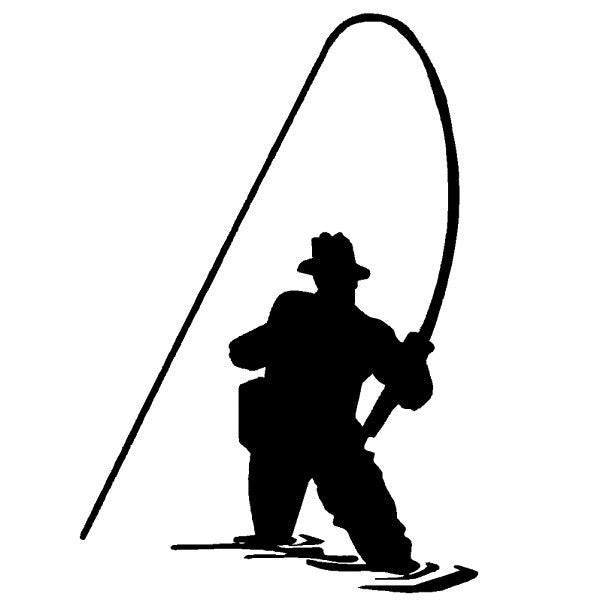 VISTA Aufkleber Kontrastaufkleber "Angler"
