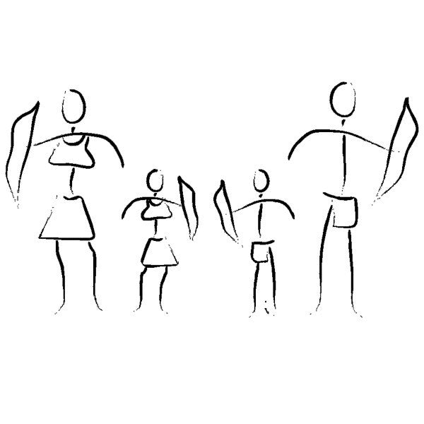 VISTA Aufkleber Kontrastaufkleber "Archery Family"
