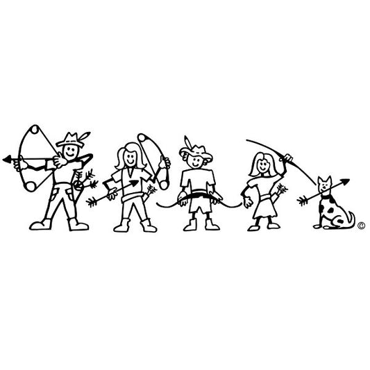 VISTA Aufkleber Kontrastaufkleber "Hunting Family"