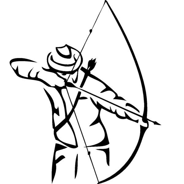 Aufkleber Kontrastaufkleber"Traditional Bowhunter"